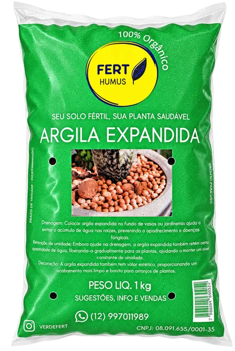Embalagem de argila expandida Fert Humus 1 kg